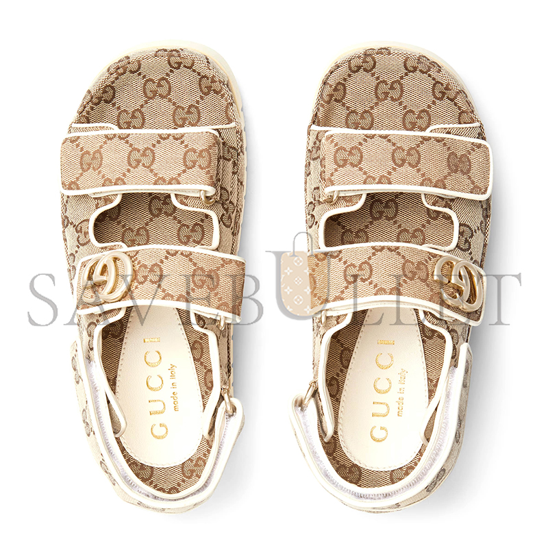 GUCCI WOMEN'S SANDAL WITH DOUBLE G 816630 FAD9F 9753